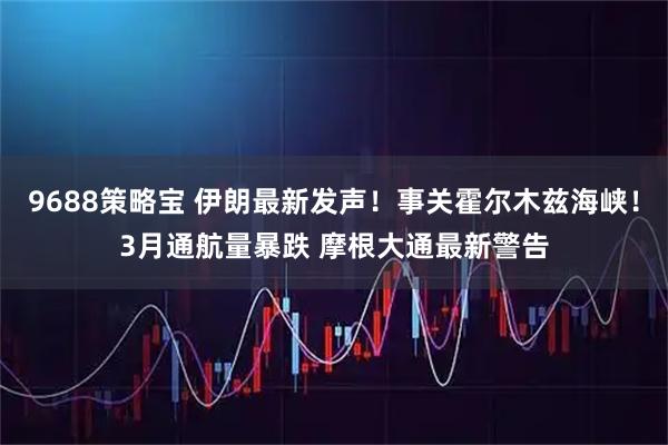 9688策略宝 伊朗最新发声！事关霍尔木兹海峡！3月通航量暴跌 摩根大通最新警告